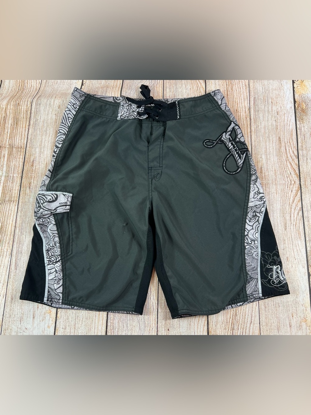 Mens Rip Curl Y2K Surf Board Swim Trunk Shorts Size 32